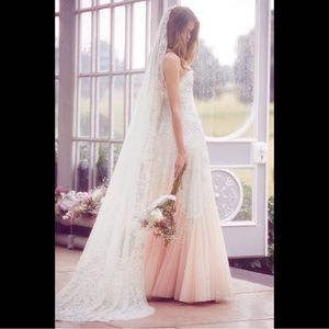 NWT Needle & Thread Pearl Rose Cami Bridal Gown